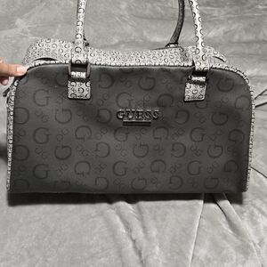 GUESS Gray Monogram Women's Bag